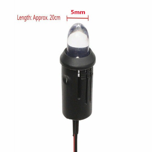 5-100X DC12V 5MM LED Diode Clear 18cm Cable Pre-Wired Plastic - Picture 6 of 10