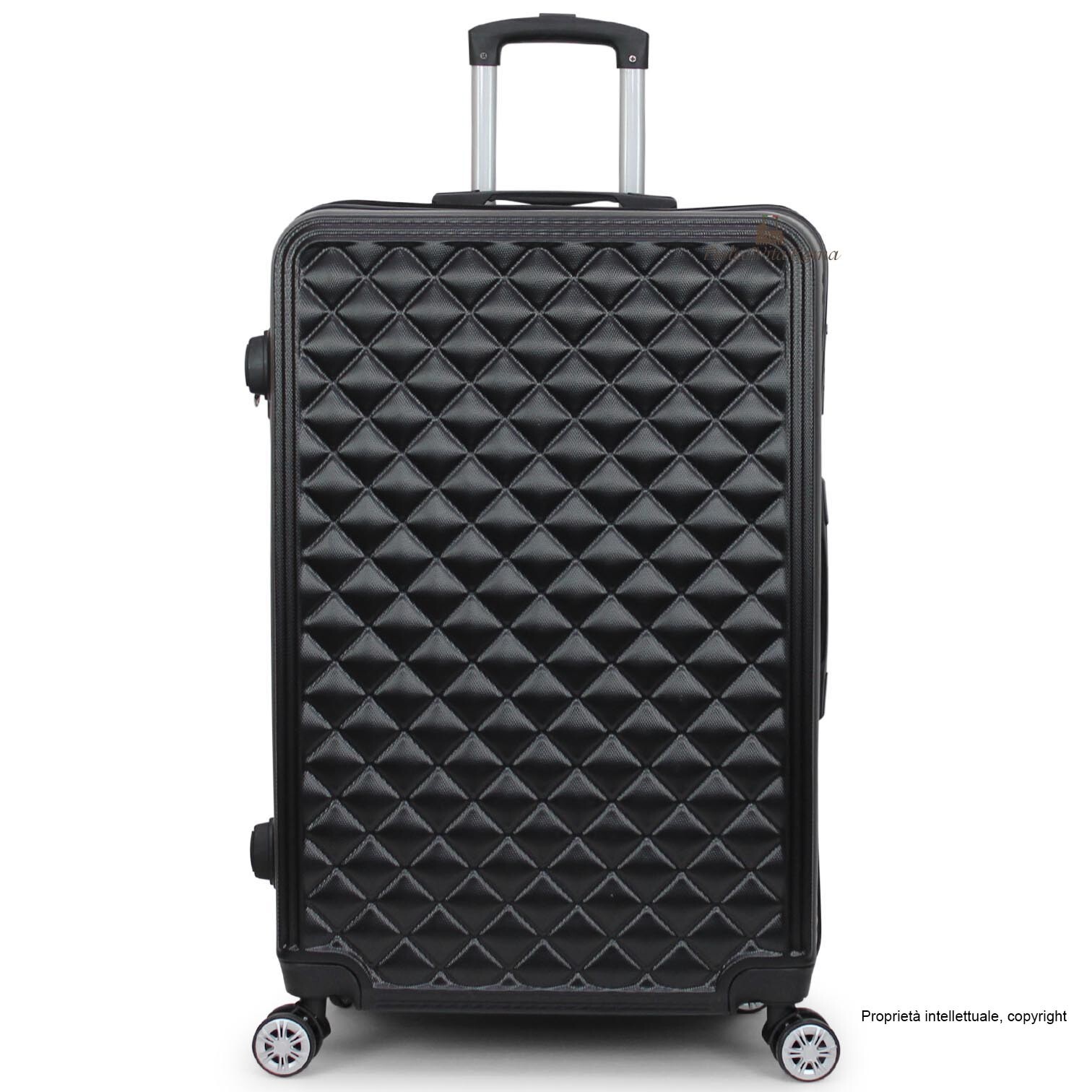 Valigia Pilotina ORMI 30L - Bagaglio A Mano 42x25x35 Cm, Poliestere, 2 Ruote, Tasca PC, Nero - Foto 12