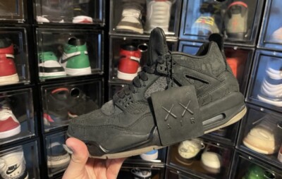 Size 8.5 - Jordan 4 Retro x KAWS Black 2017