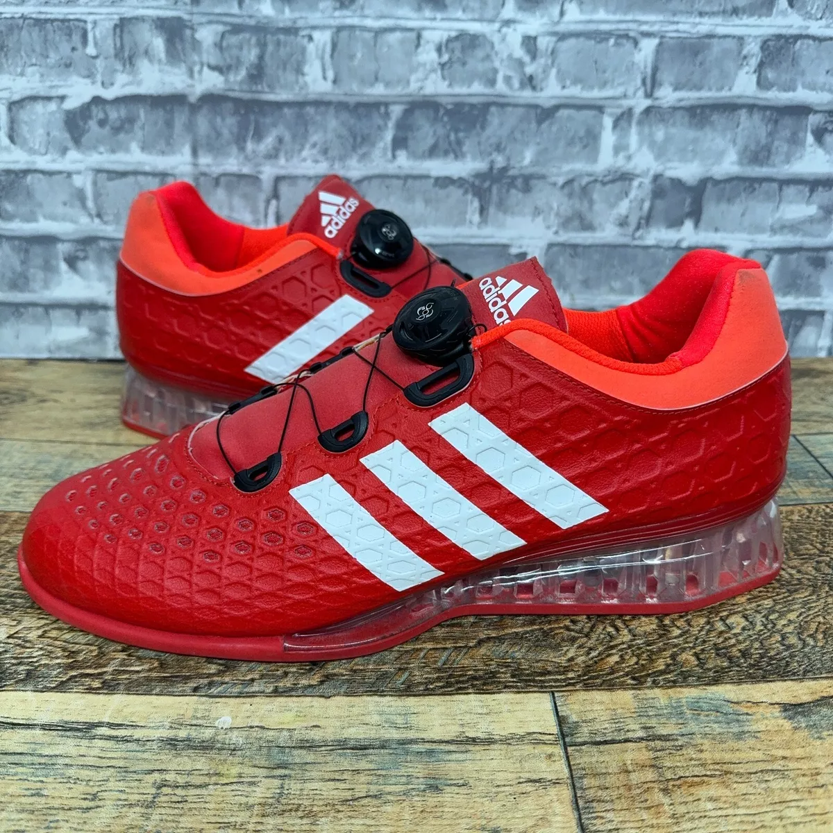 Adidas Leistung Rio 2016 Red White Weightlifting Shoes AF5541 Mens Size 11 Rare