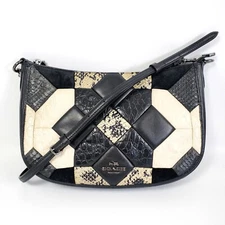 COACH CANYON QUILT CHELSEA Exotic Embossed Leather Shoulder Crossbody 38296