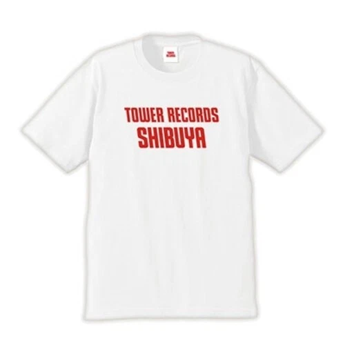 Tower Records Shibuya T-Shirt Tee Size XL White