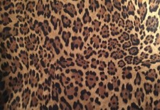 Leopard, Cotton Fabric, Fat Quarter, FQ 18" Long x 21" Wide