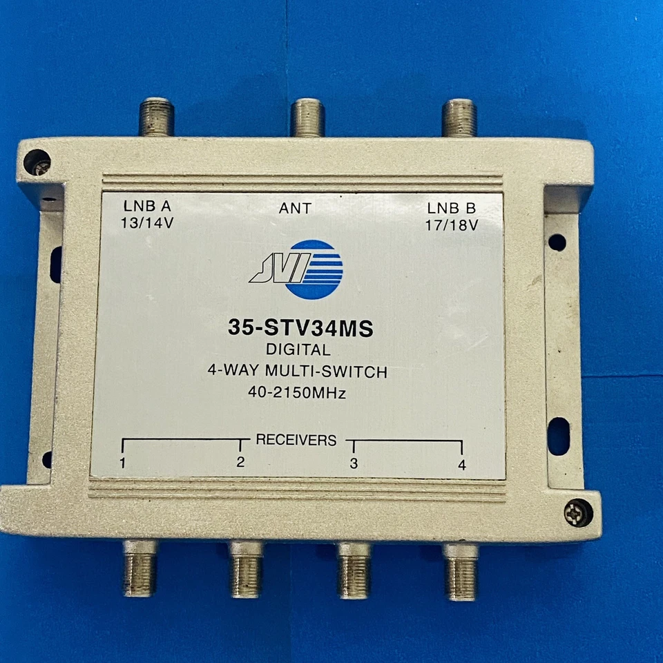 JVI 35-STV34MS  Digital 4 Way Multi-Switch 40-2150MHz TV CABLE SAT Splitter - Image 2 of 4