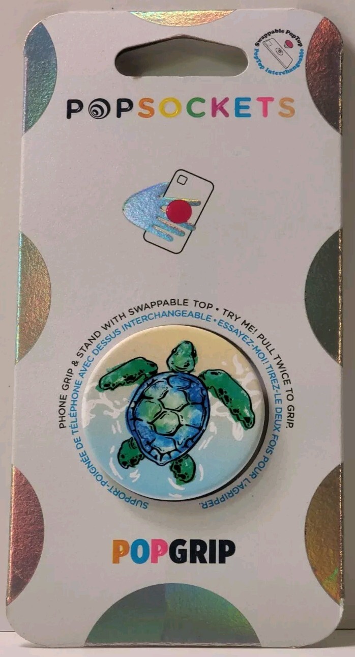 PopSocket Cell Phone Grip And Stand - Tortuga Turtle-image