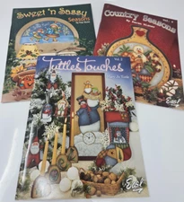 Lot of 3 Country Seasonal Holidays Decorative Painting Patterns Craft Books