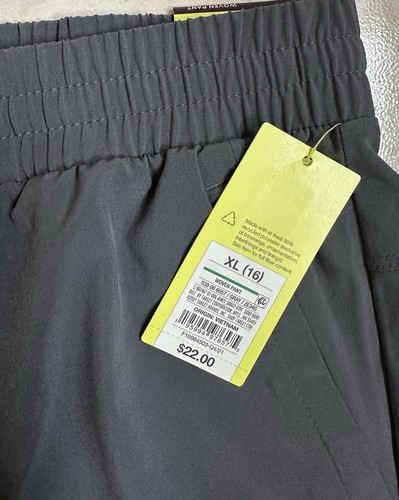 All In Motion Boy’s Stretch Woven Jogger Pants In Gray Size XL (16) NWT - Picture 3 of 4