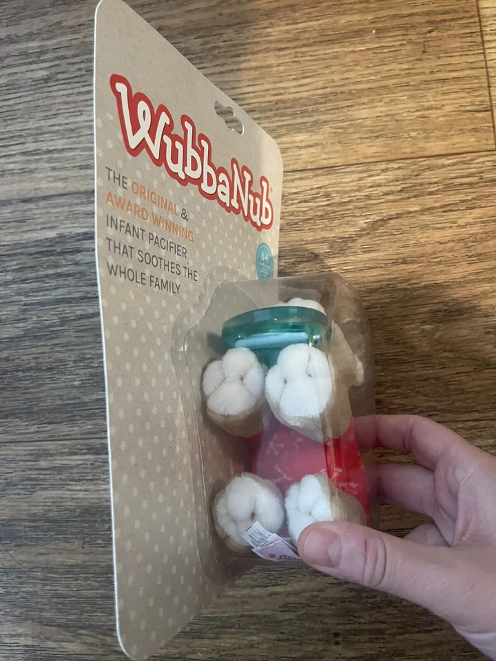 Chupete WubbaNub Rojo PJ Bebé Oso Copo de Nieve Navidad Vacaciones Foto 3 de 4