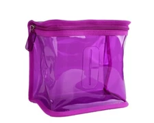 Clinique Purple Transparent Bag