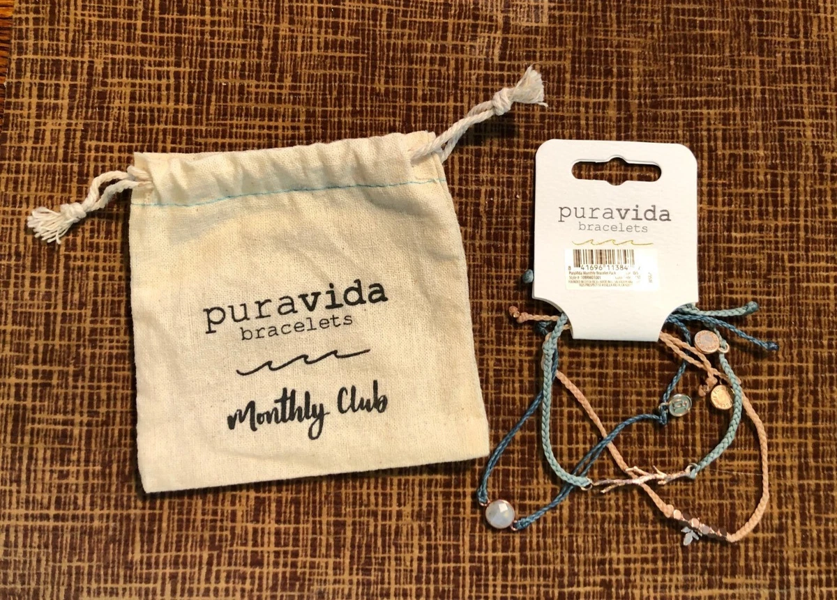 PURA VIDA BRACELET CLUB EMPTY DRAWSTRING BAGS