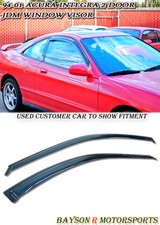 Fits 94-01 Acura Integra 2dr Jdm Window Rain Guard Visors Tinted
