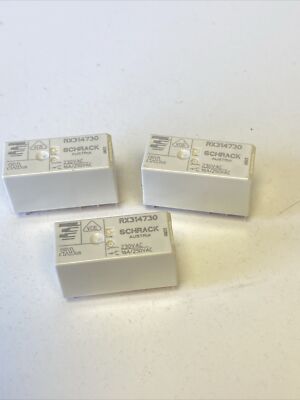 3x Schrack RX314730 Elektromechanisches Relais 230VAC 32.5KOhm 25A SPDT