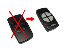 Berner Handsender RCBE868/4 868 Mhz 4-Kanal RUKU rote Diode RCBE 868 Sender