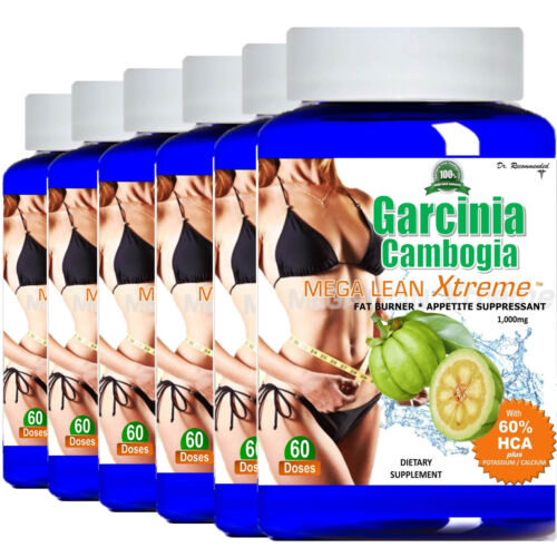 100% Pure Garcinia Cambogia Extract 1000mg 100% HCA Diet Loss Potassium Calcium - Picture 1 of 1