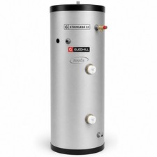 lGledhill ES 170L Direct Unvented Hot Water Cylinder Stainless Steel SESINPDR170
