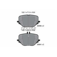 Satz Bremsbeläge Bremsklötze hinten für Mercedes CLE C236 E-Klasse id86906