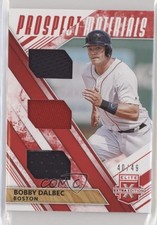 2019 Elite Extra Edition Triple Prospect Materials Red 40/49 Bobby Dalbec uk2