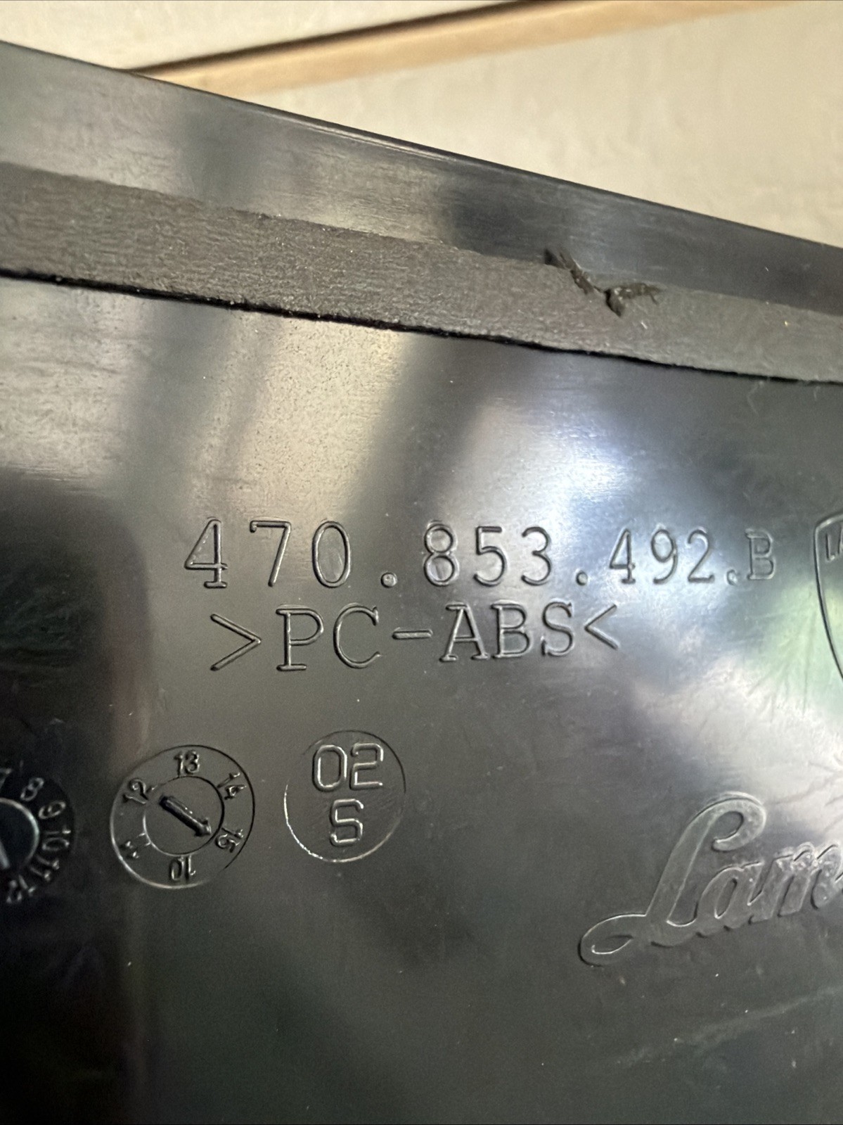 Lamborghini Aventador Right Scuff plate P/N 470853492B