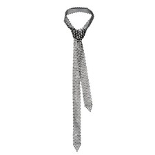 Ties for Women, Long Rhinestone Tie for Girl Sparkling Crystal Black-style 02