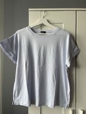 Marc Cain Basic T-Shirt Hellblau Rundhals Kur...