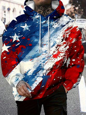 American Flag 3D All Over Print Hoodie - Adults  Youth