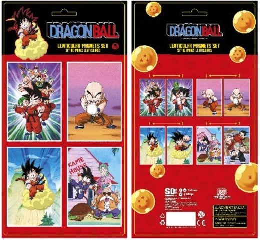 Dragon Ball 4 Lenticular Magneti Set Magneti Sd Toys