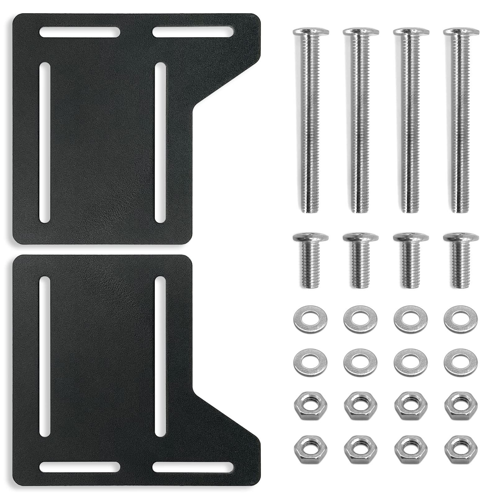 Heavy Duty Bed Frame Brackets for Headboard Attachment with Hardware