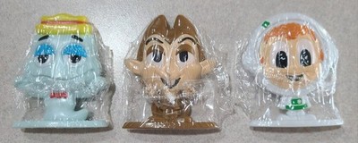 3 Sealed General Mills Cereal Squad Mini Figures Boo Berry, Count Chocula,Lucky 