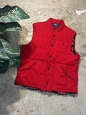 Vintage Polo by Ralph Lauren Quilted Puffer Vest with Plaid Lining