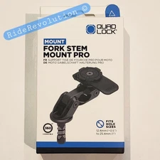 QUAD LOCK Motorcycle/Moto Fork Stem Mount PRO - NEW IN BOX (FREE SHIPPING!)