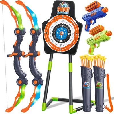 GMAOPHY 2 Pack Bow and Arrow Toy for 5 6 7 8 9 10 11 12 Year Medium, Green