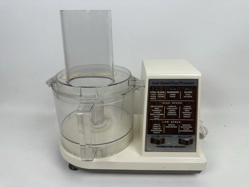 Vintage Hamilton Beach Scovill Dual Speed Food Processor Model 702-5 Working - Image 4 of 4
