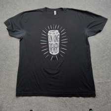 Sun King Brewery Shirt Mens XL Black Graphic Beer Bar Tee Made In USA Promo