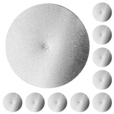  50 pezzi basi per spille in metallo piccoli vassoi per spille basi per spille