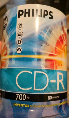 100 PHILIPS 52X Speed CD-R CDR Blank Disc 80Min 700MB New. | eBay