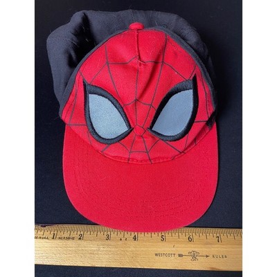 Marvel SpiderMan Child Youth Baseball Cap Red Black Adjustable Snapback