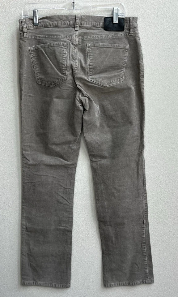 Женские серые вельветовые брюки Lauren Jeans Co. Ralph Lauren размер 8 прямые штанины - Изображение 2 из 4