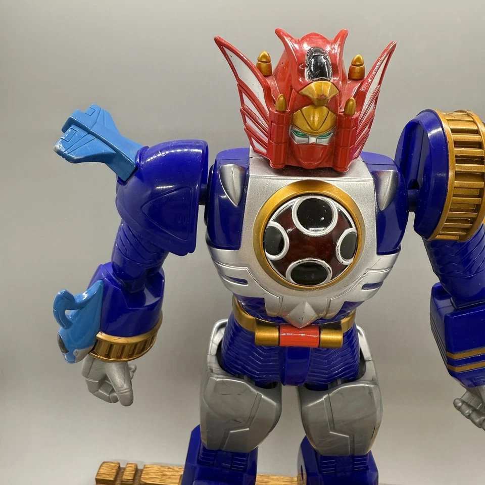 Bandai 2002 Power Rangers Megazord Storm Blue Lightning 10" - Image 3 of 4