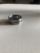 Brillant Schliff Diamant 0,05 Carat Ring Stahl Herren Ehering Verlobungsring