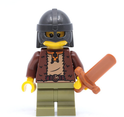 LEGO Viking Boy with Sword Minifigure BAM 2025 Build-a-minifigure Helmet - NEW