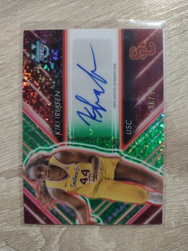 Kiki Iriafen 2024-25 Bowman\'s Best U Possession Arrow Auto Green #/99