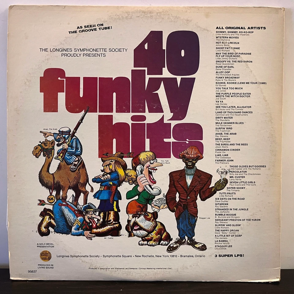 40 FUNKY HITS - 1974 Compilation - 12" Vinyl Record 3xLP - VG+ - Image 2 of 4