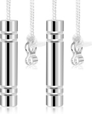 Novstuf Bathroom Light Pull Cord Handle, 2 PCS Chrome Light Switch End Weight