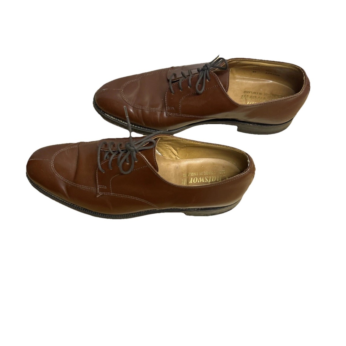 VTG WILLIAM CHATSWORTH Mens 8.5 D (USA) Brown Dress Shoes  display picture 3