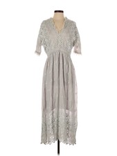 NWT LoveShackFancy Women Gray Casual Dress 0