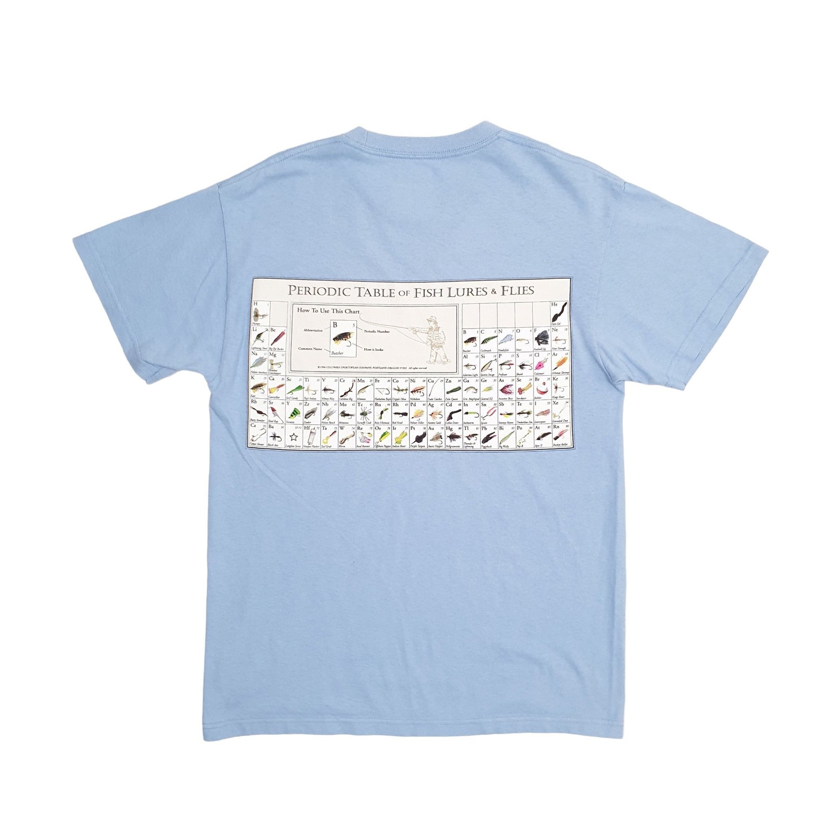 COLUMBIA SPORTSWEAR Blue T Shirt Tee Short Sleeve Cotton Mens S image 2