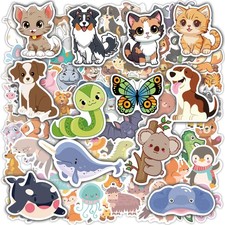 Cute Animal Stickers for Kids Water Bottle Scrapbook Stickers