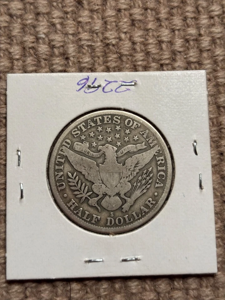 1915 S Barber Half Dollar  - Image 2 of 2