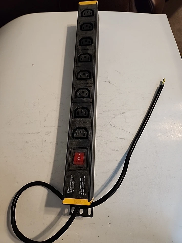 PDU Power Distribution Unit For Cabinet 8 Outlets w/One On Off Switch (Lot Of 2) - Image 2 of 3