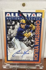 2025 Topps Series 2 Christian Yelich All Star 90s Auto Orange #’d /25